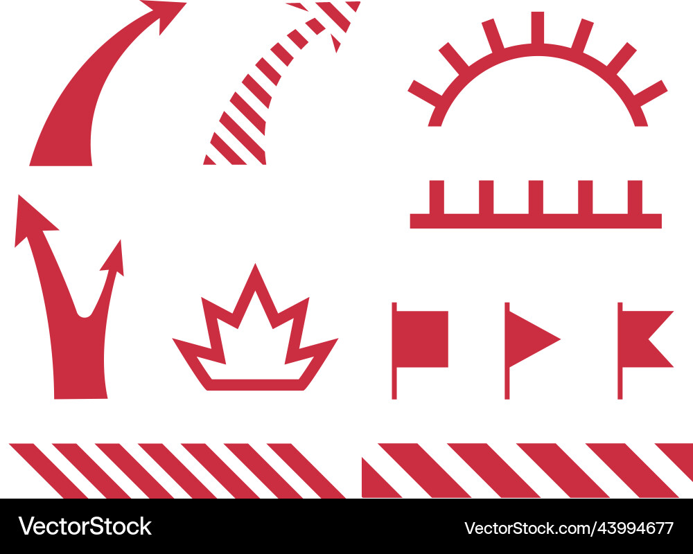 War map icons set military strategy symbols War map icons set military strategy symbols vector image