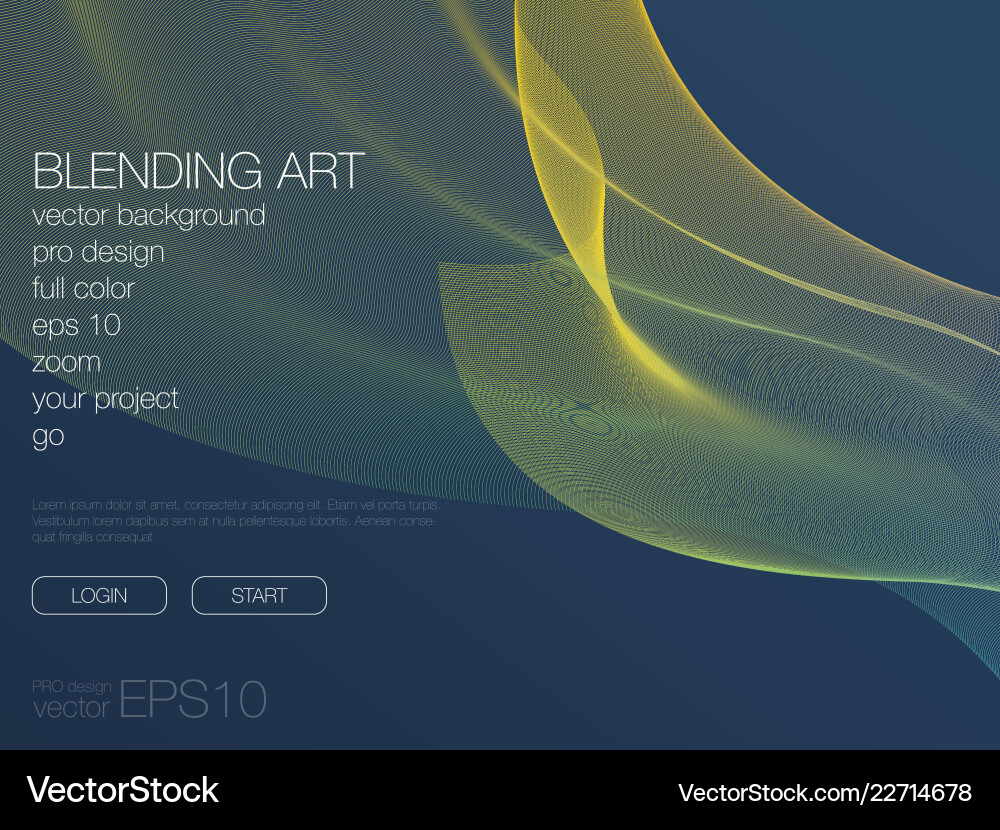 Abstract blend background template for web site Vector Image