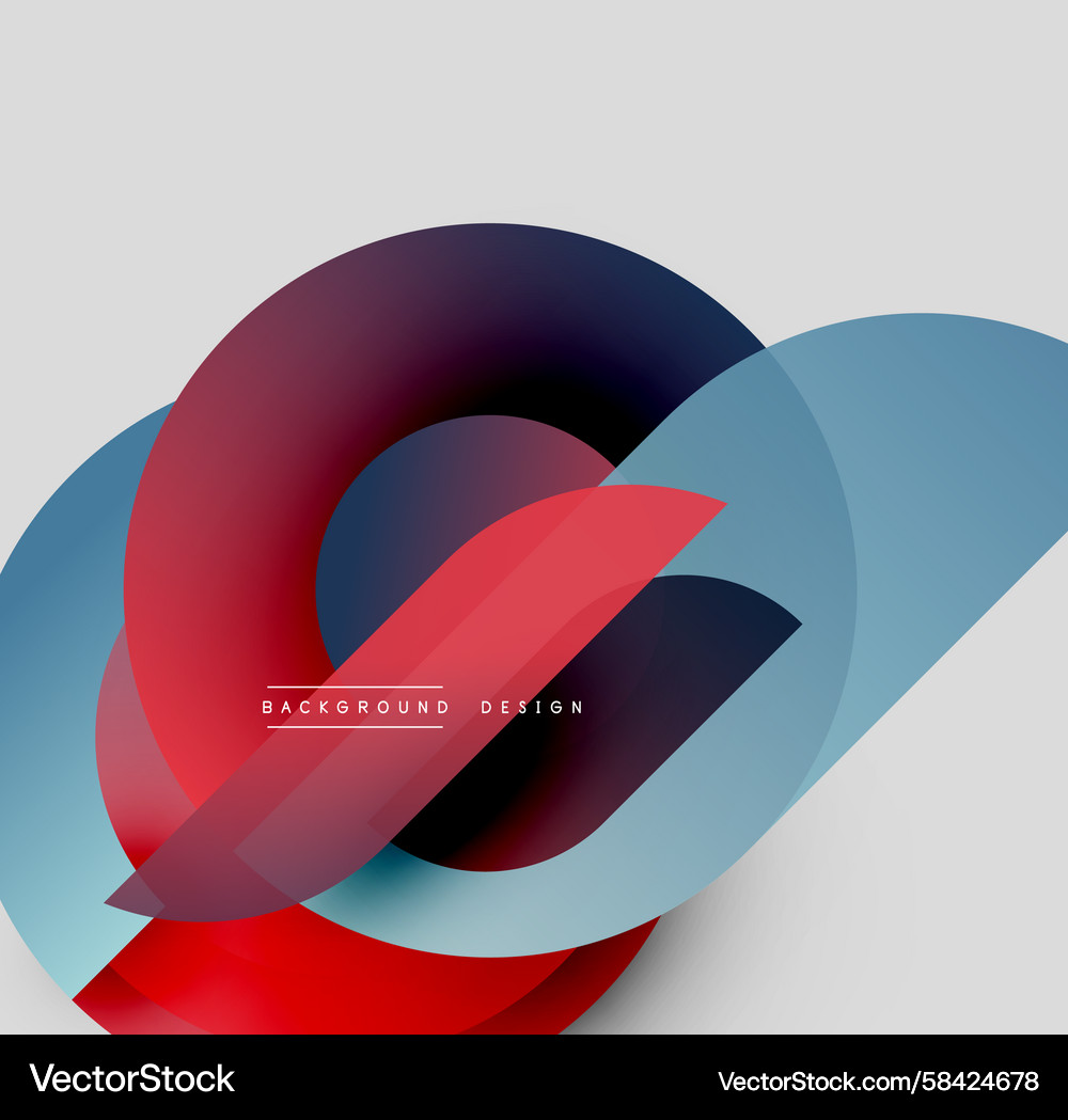 Abstract Colorful Circles - Dynamic Effect Vector Image