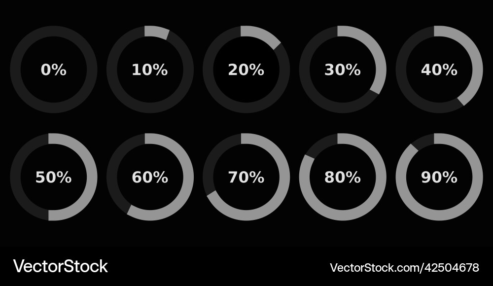 Abstract composition loading bar element icon Vector Image