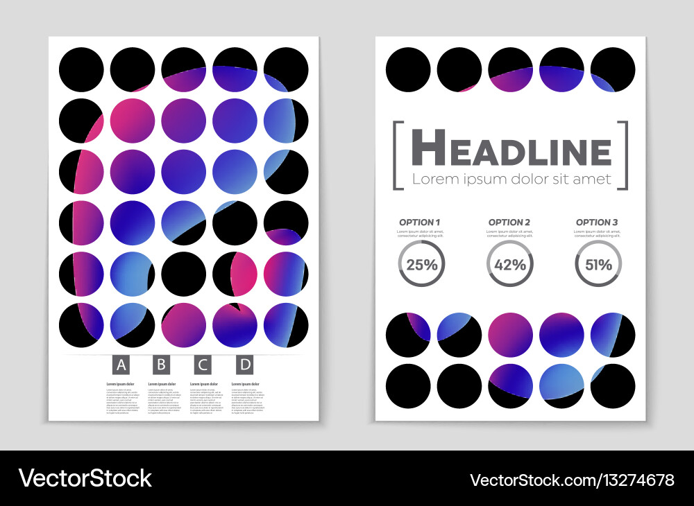 Abstract layout background set for art vector image