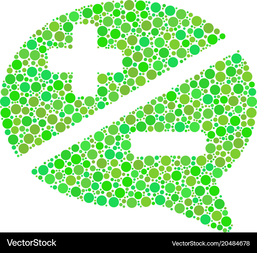 Arguments mosaic of dots Vector Image
