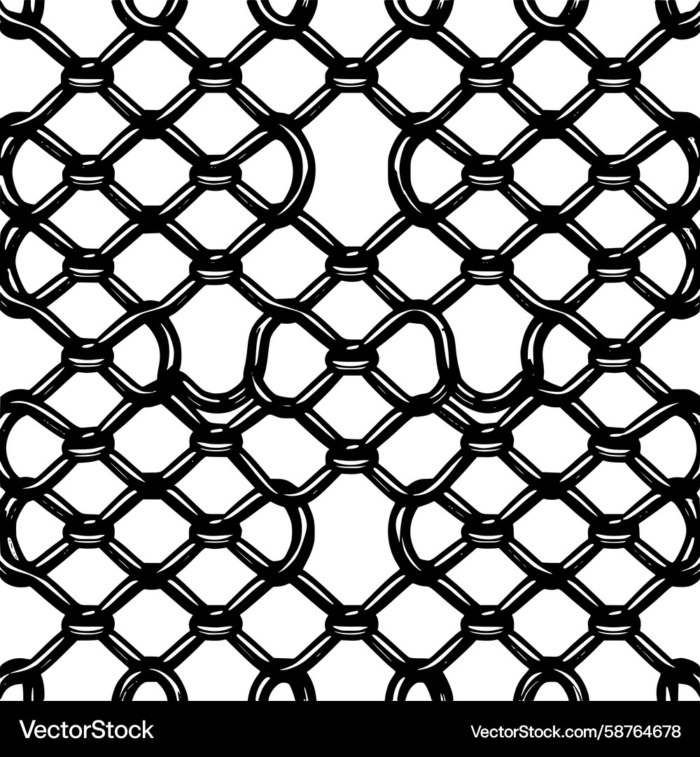 Black Chain Link Fence Pattern – Royalty-Free Vector | VectorStock