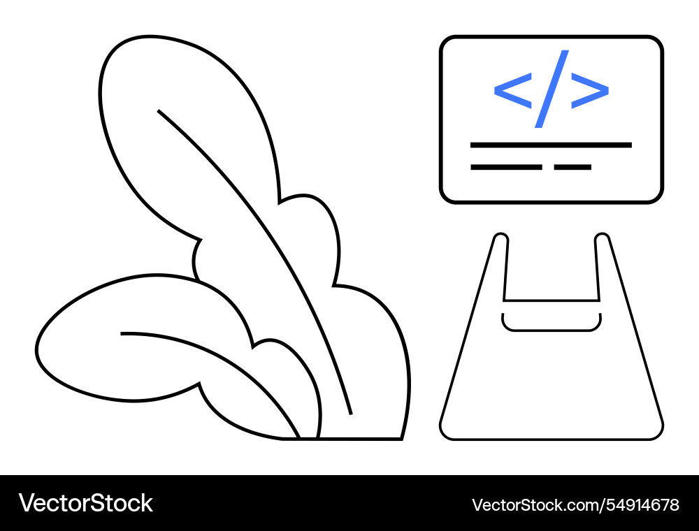 Coding and sustainability seamless intersection Coding and sustainability seamless intersection Vector Image