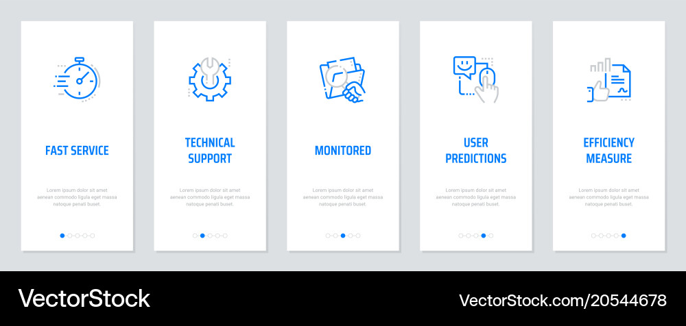 Fast service technical support monitored user vector image