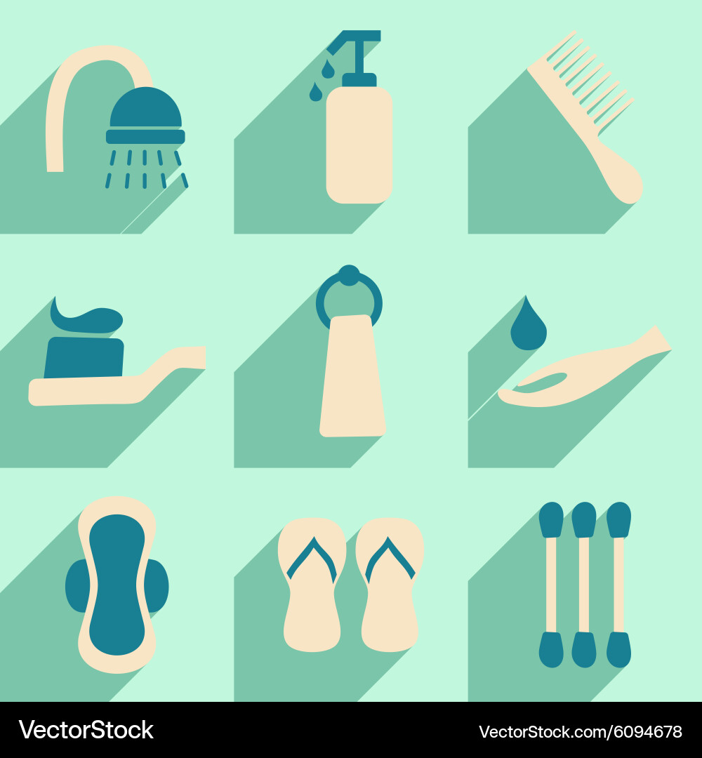 Flat with shadow concept and mobile application vector image
