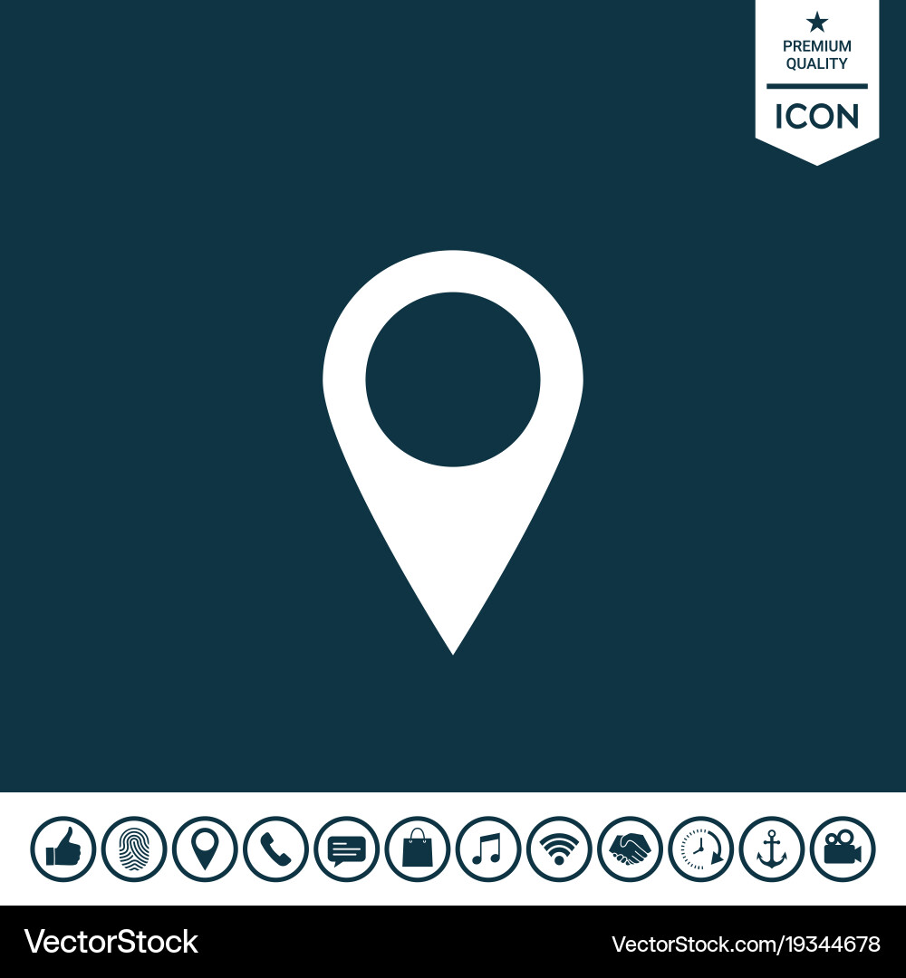 Map pointer icon Vector Image