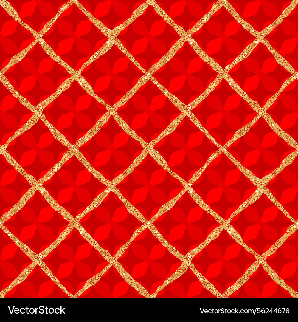 Patchwork textile pattern seamless plaid design vector image
