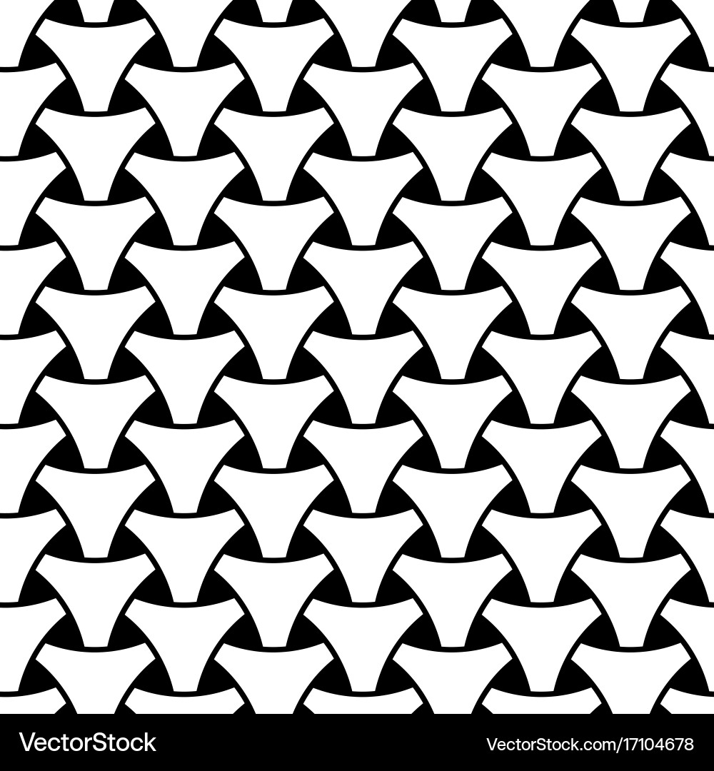 Seamless weaving triangle squama surface pattern vector image