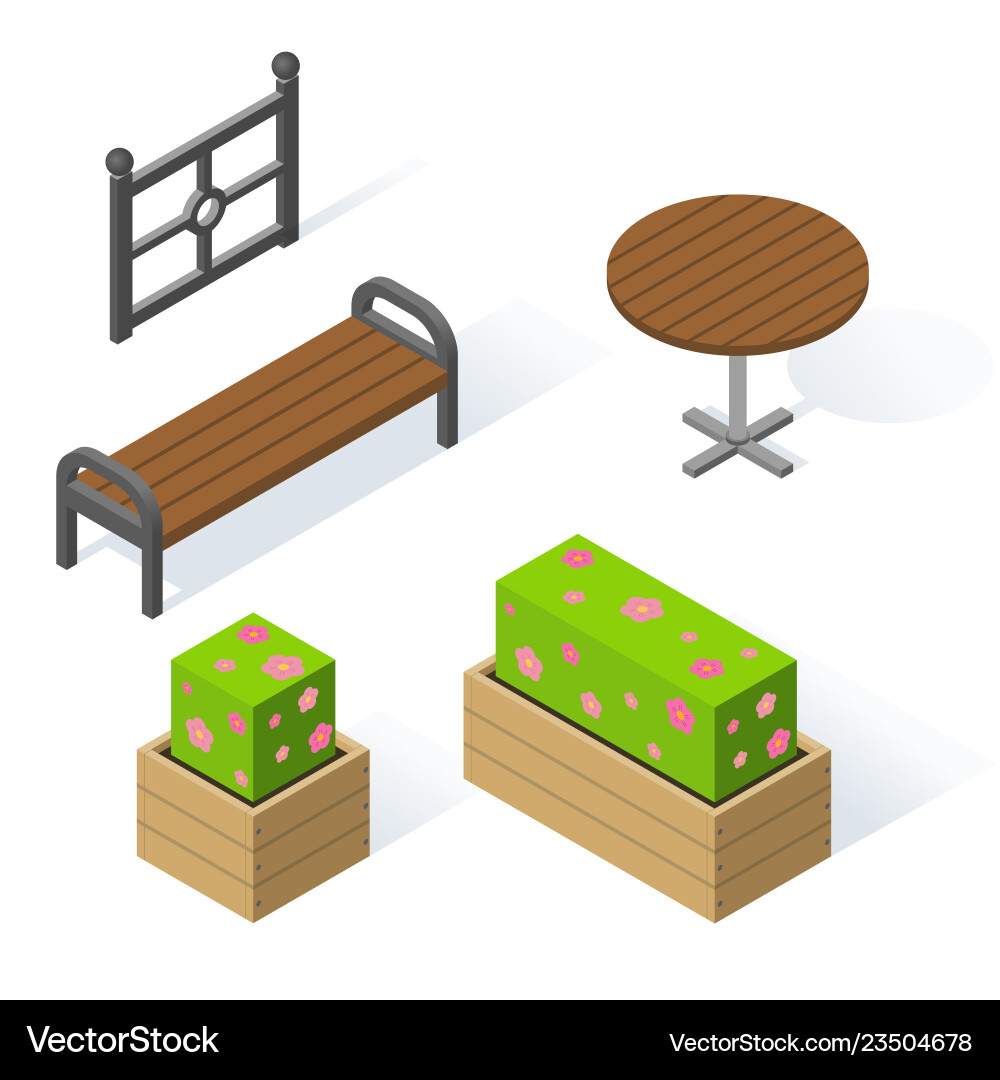 Set of decorative objects for the design Set of decorative objects for the design Vector Image