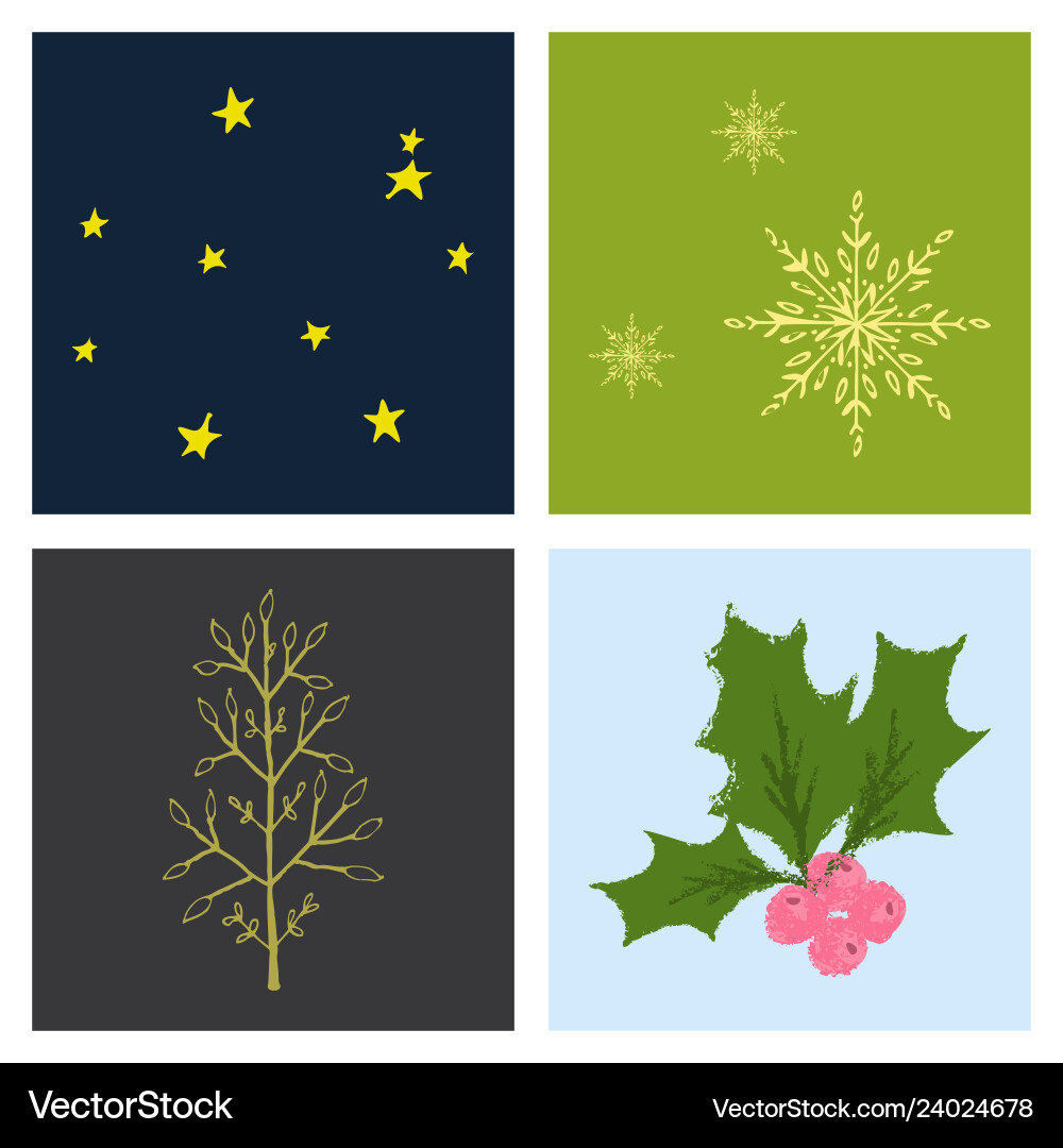 Set of snowflake icon sign design red background Vector Image