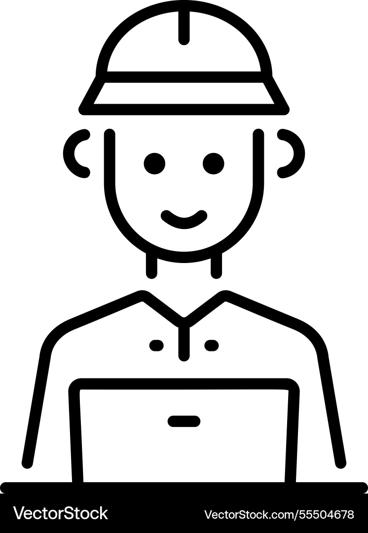 Software engineer vector image