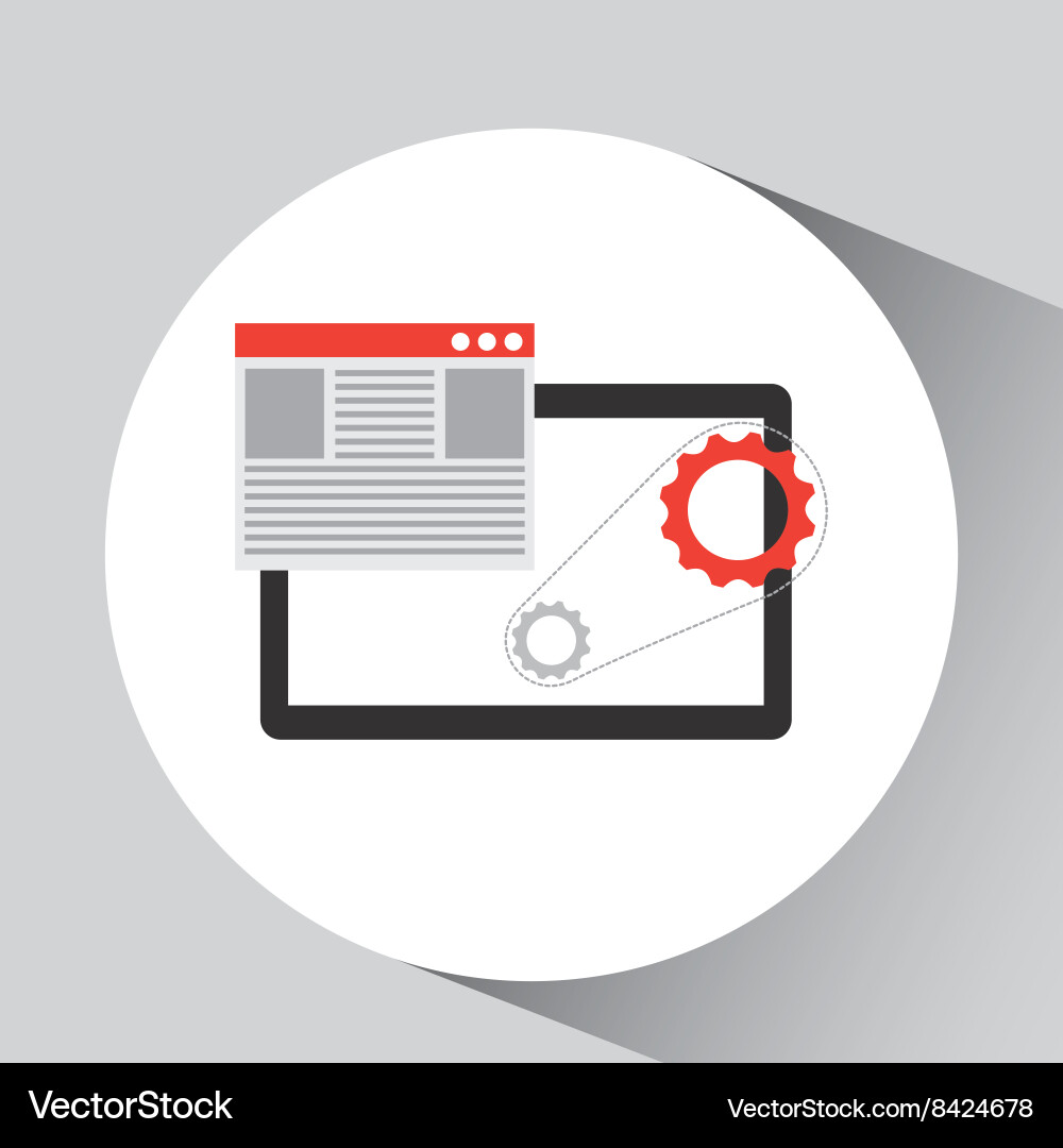 Software programming design vector image