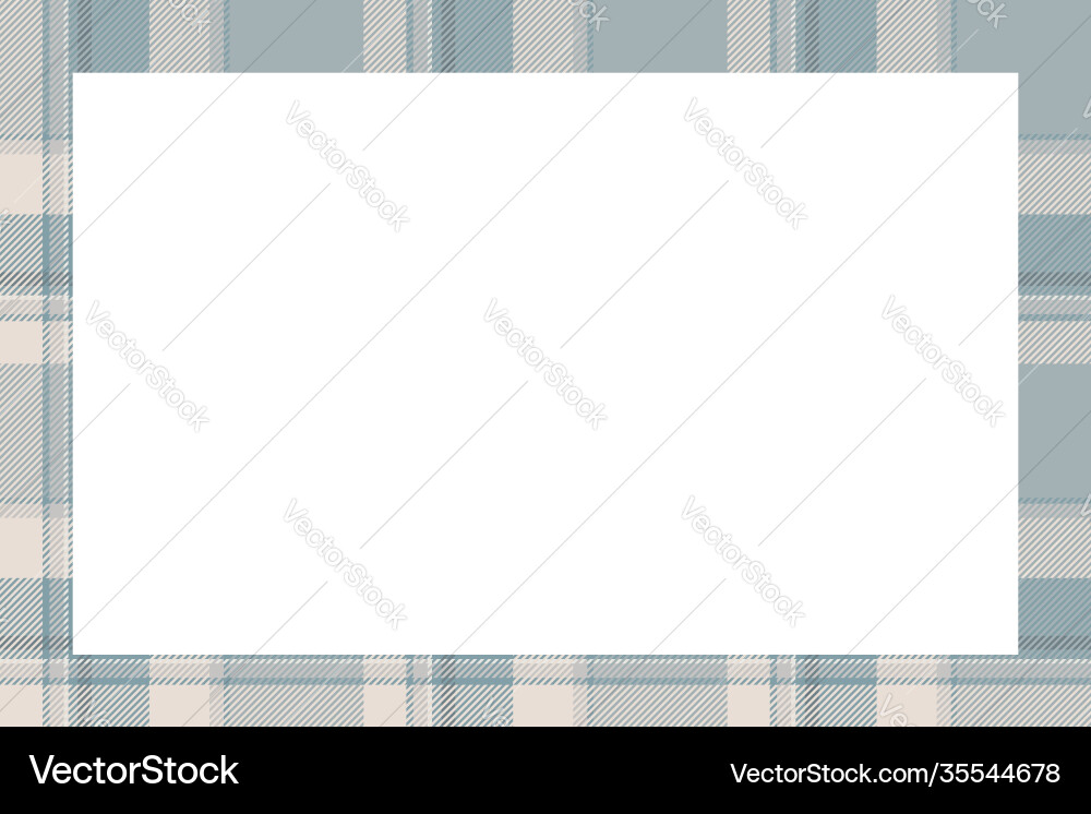 Vintage frame scottish border pattern retro Vector Image