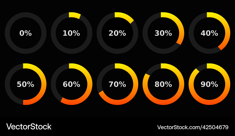 Abstract composition loading bar element icon Vector Image