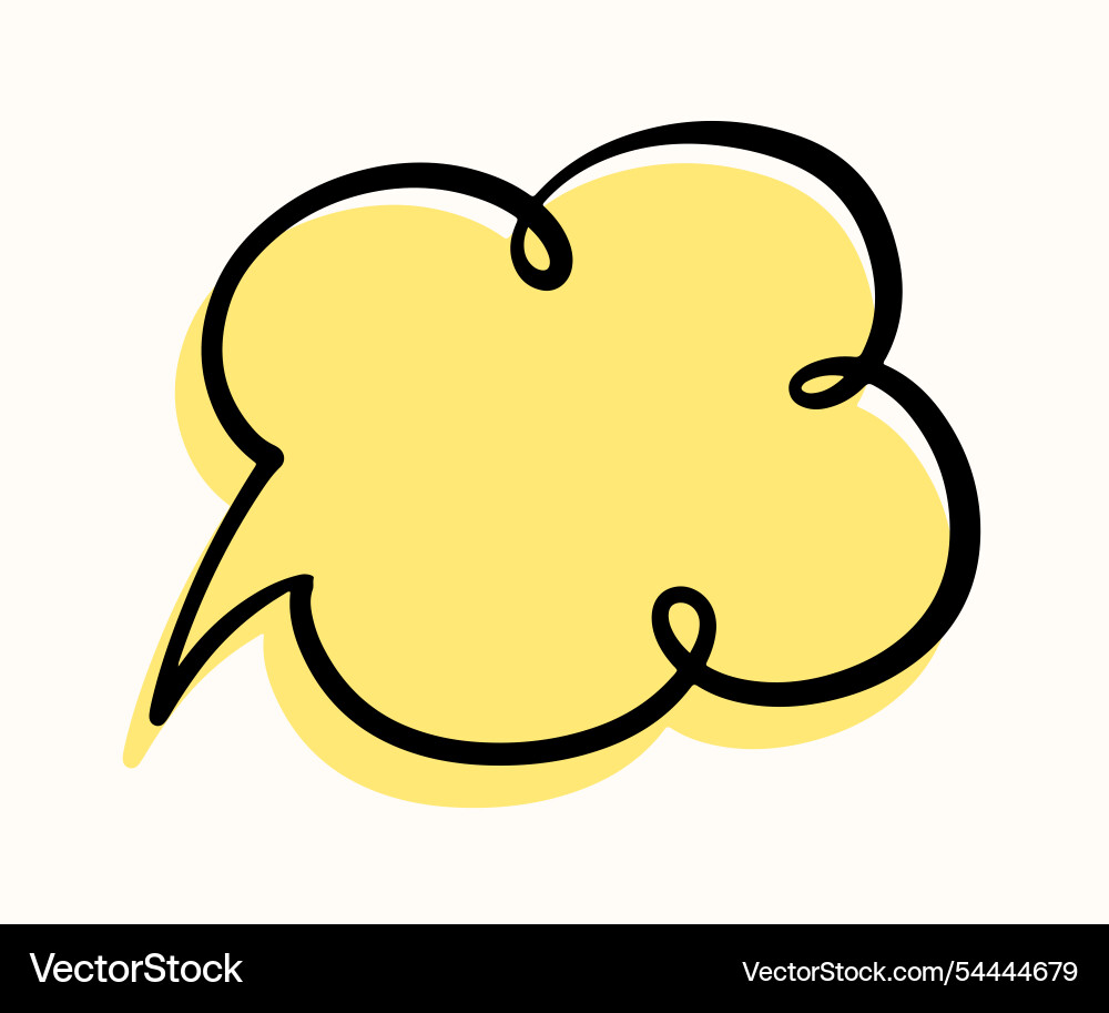 Chat speech bubble message text cloud shape Chat speech bubble message text cloud shape vector image