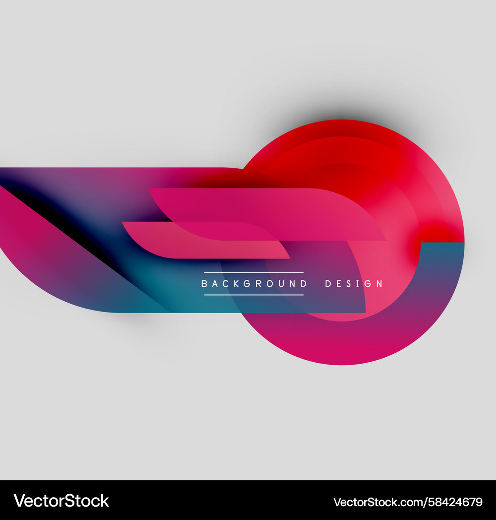 Fluid Color Shapes Abstract Background Vector Image