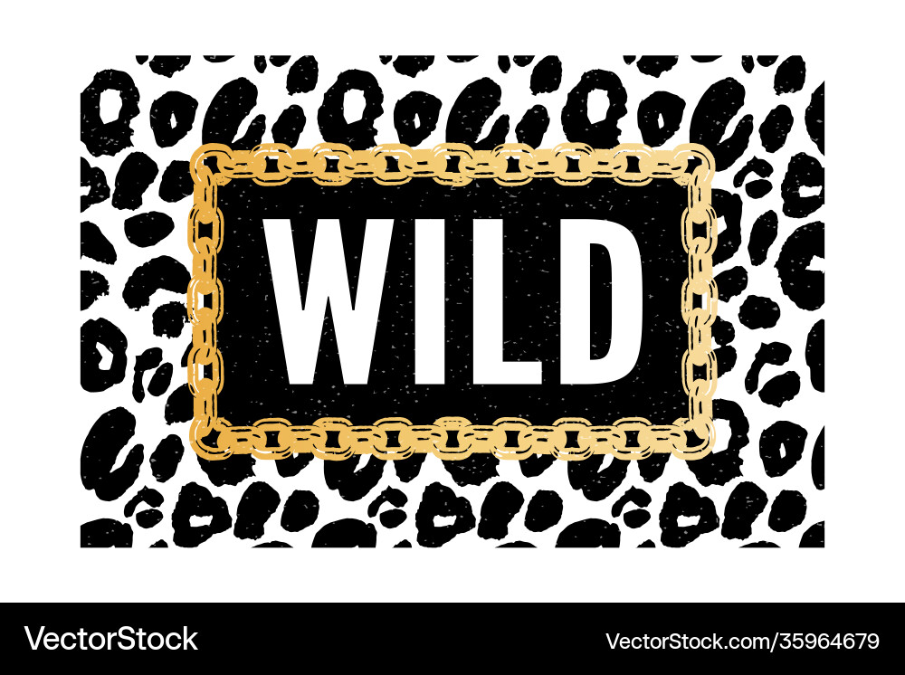 Geboren als wildes T-Shirt Tiermode Print Geboren als wildes T-Shirt Tiermode Print vektorbild