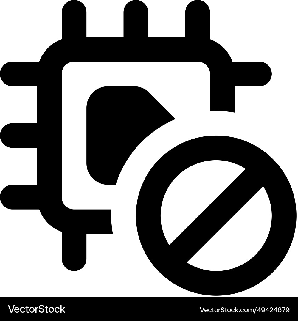 Microchip with limited or controlled usage vector image
