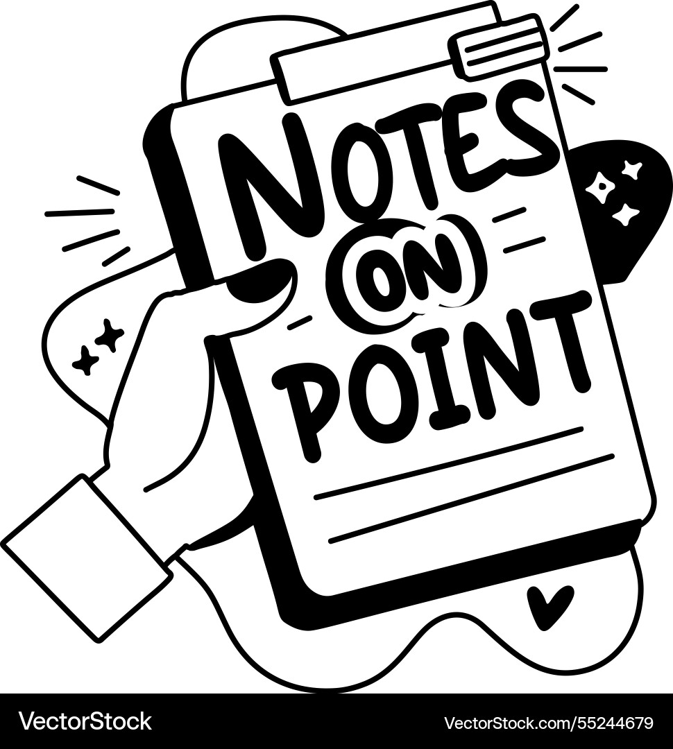 Notes vector image