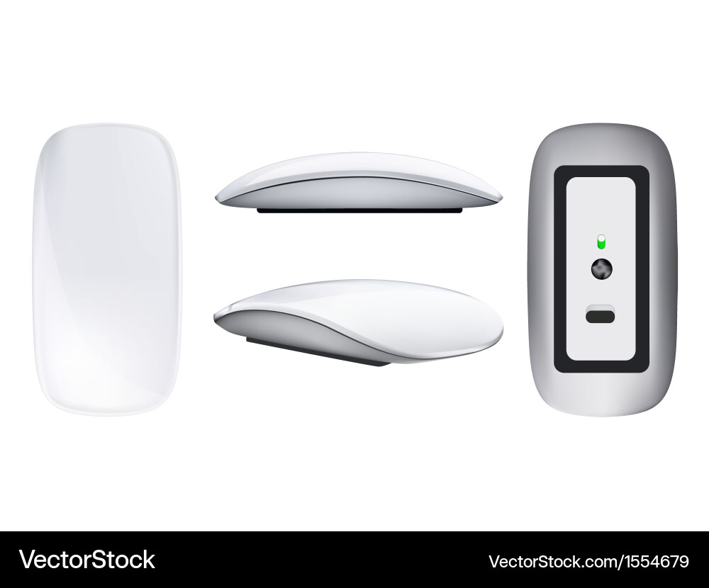 Realistic Computer Mouse vector image