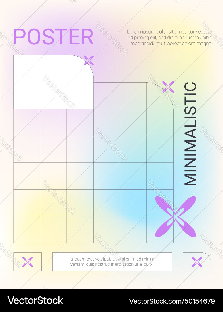 Template of retro banner with copy space vector image