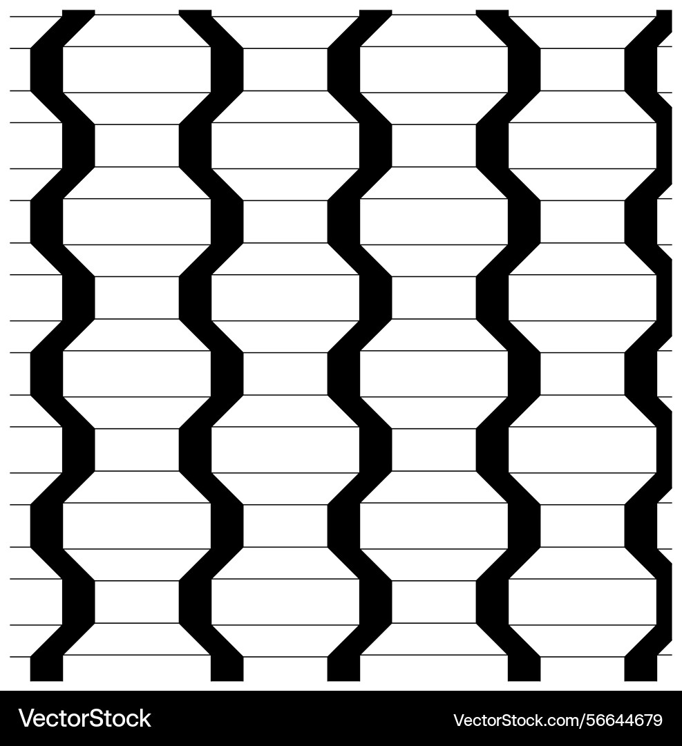 Thin line hexagon abstract geometric pattern Vector Image