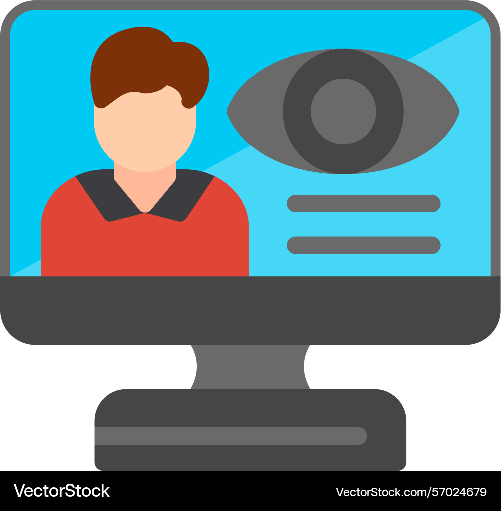 User interface ui flat style icon design vector image