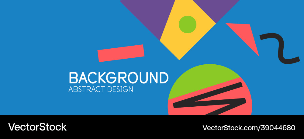 Abstract background blocks lines triangles vector image