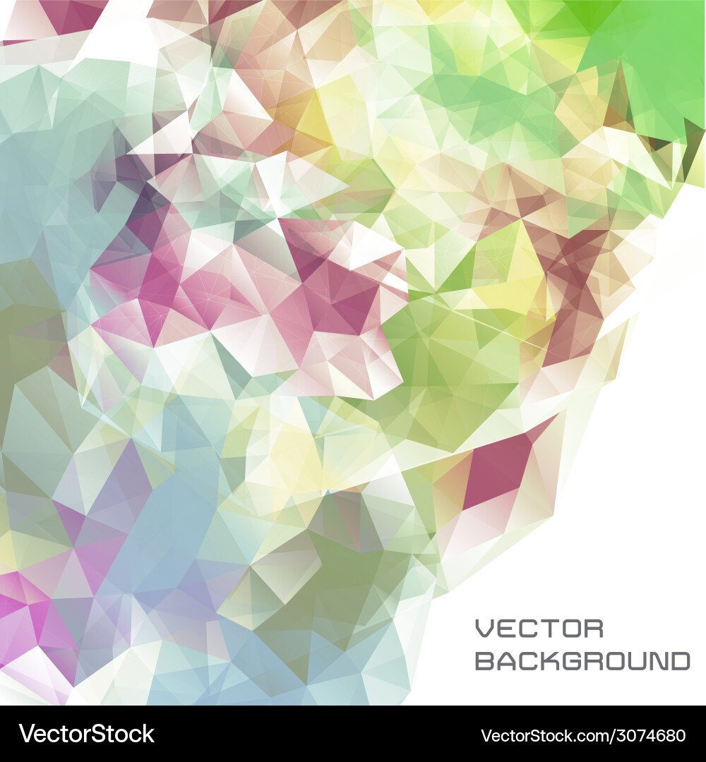 Abstract background of triangles vector image