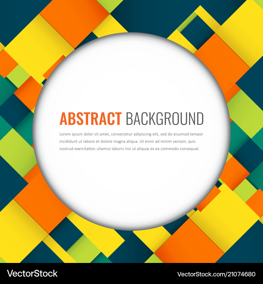Abstract background with colorful squares Abstract background with colorful squares vector image