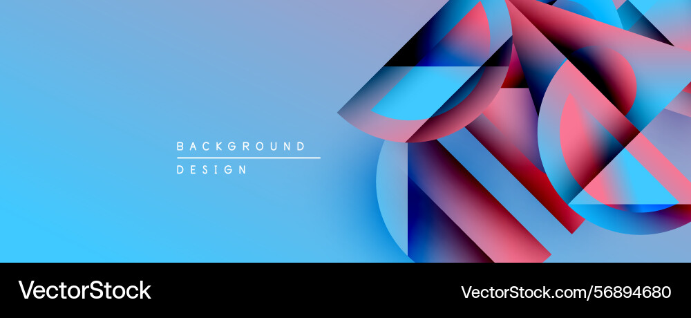 Abstract geometric shapes overlap creating Abstract geometric shapes overlap creating vector image