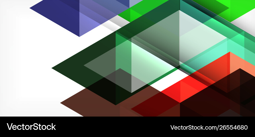 Abstract triangle pattern colorful backdrop Vector Image