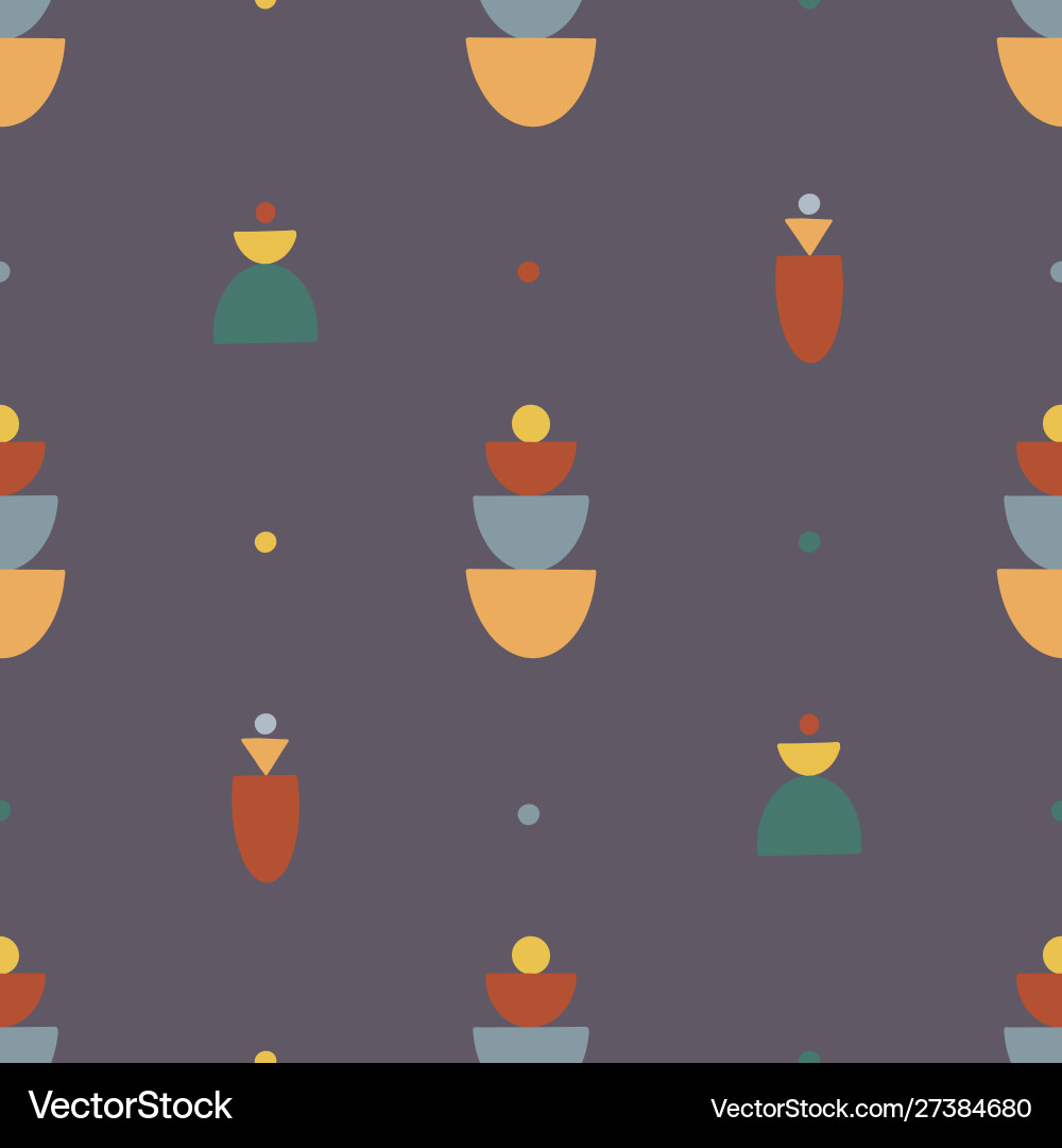 Bohemian Pattern - Geometric Shapes vector image