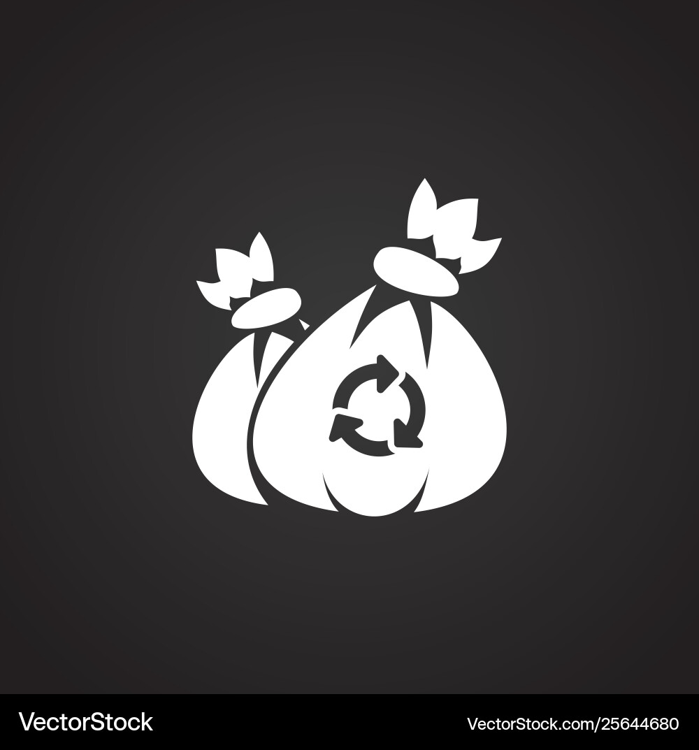 Garbage related icon on background for graphic Garbage related icon on background for graphic vector image