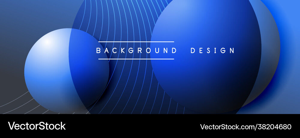 Gradient circles with shadows techno Gradient circles with shadows techno vector image