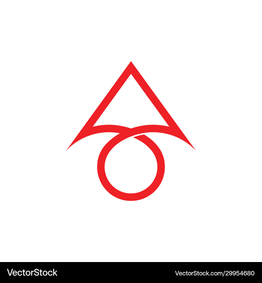 Loop arrow simple overlapping logo Vector Image
