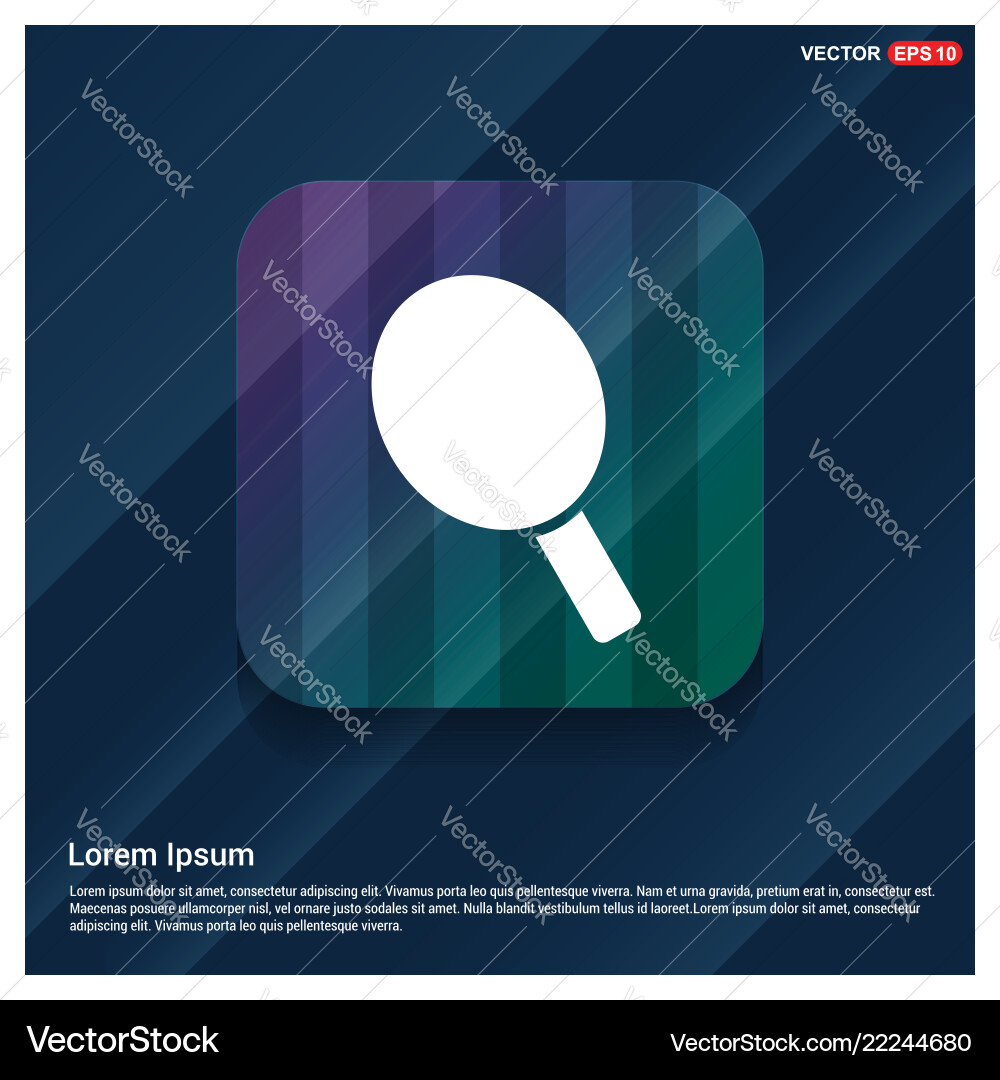 Racket icon Vector Image