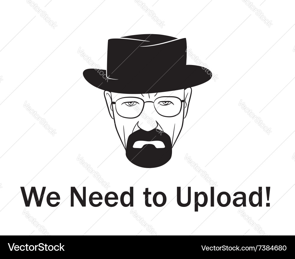We need to upload man in a hat with beard vector image