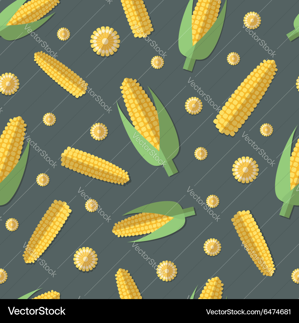 A set of vegetables patterns in flat style Vector Image