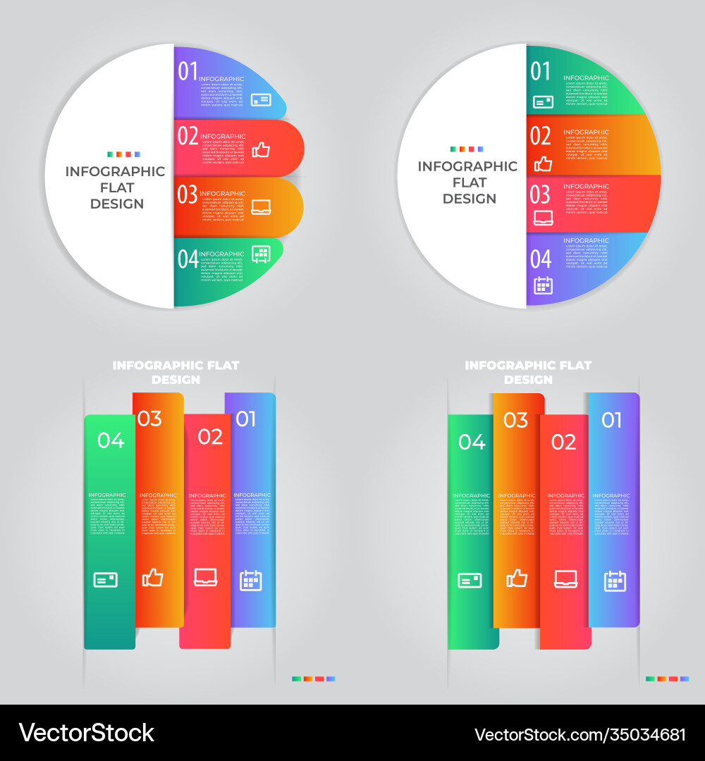 Business data visualization process chart Vector Image