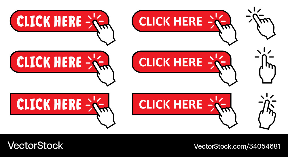 Click here button Vector Image