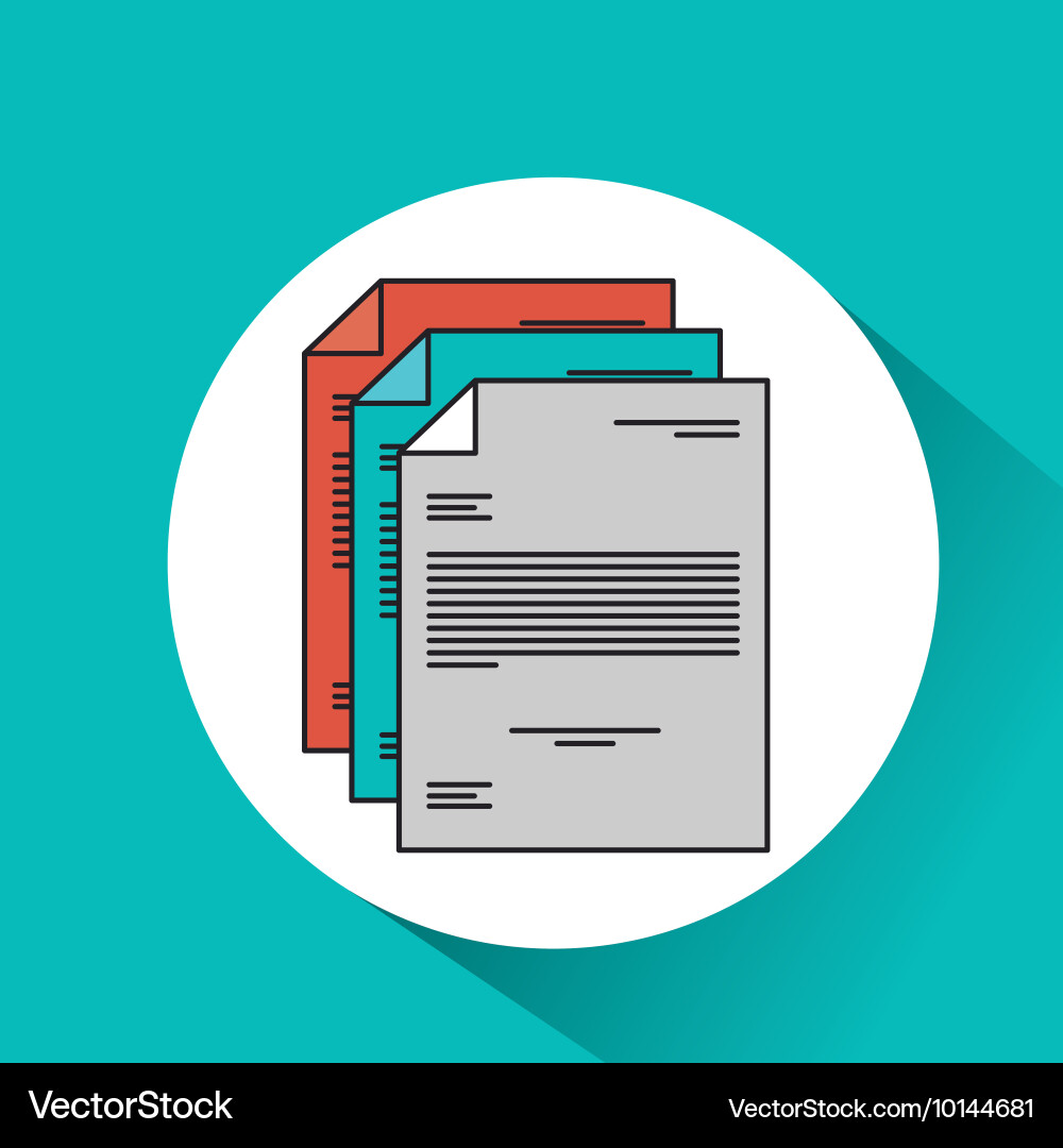 Document file paper text icon vector image