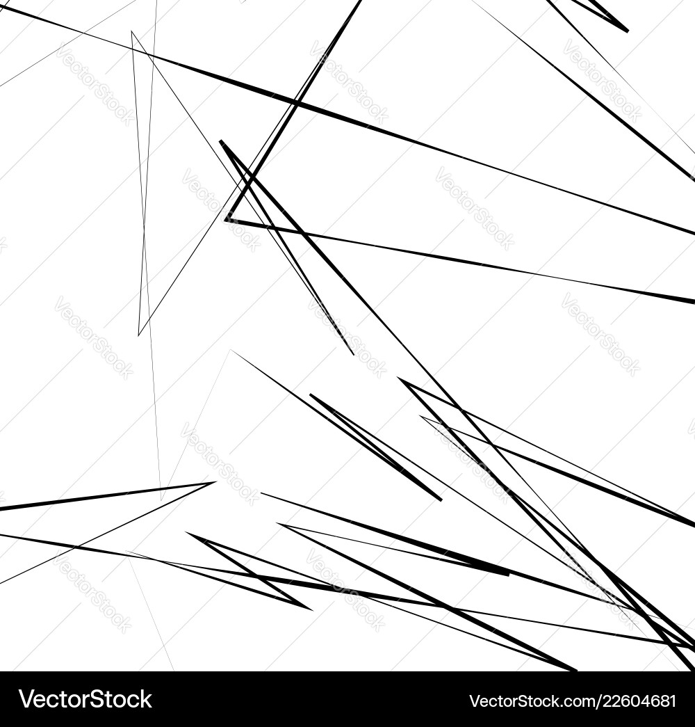 Geometric art with random chaotic lines abstract Vector Image