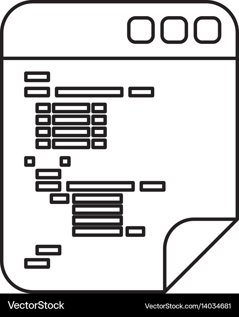 Html Programmiercode Vektorbild