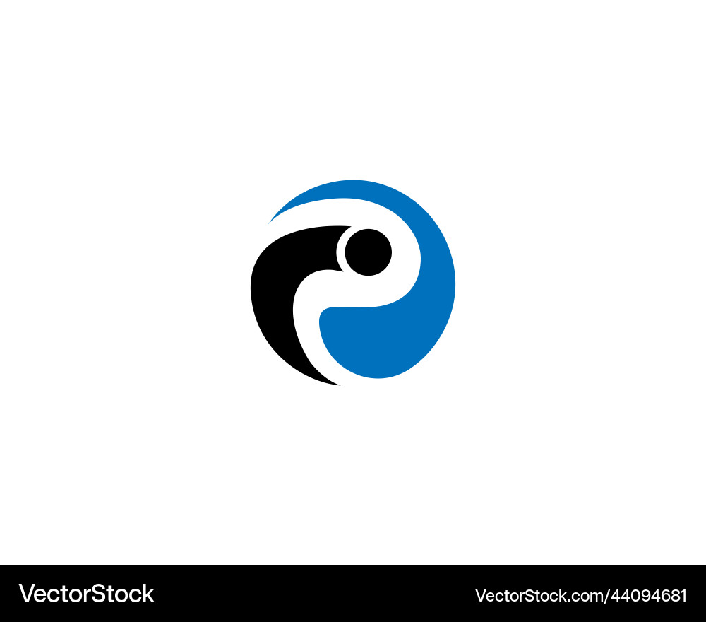 Ip and pi abstract initial logo Vector Image