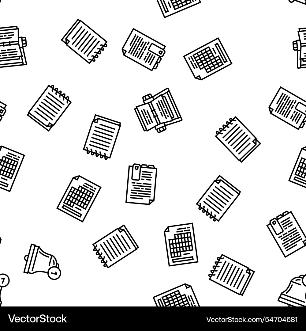 List check document tick seamless pattern List check document tick seamless pattern vector image