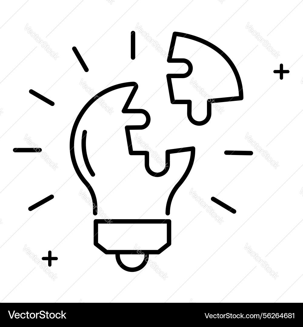 Logical decision making problem solving icon Logical decision making problem solving icon vector image
