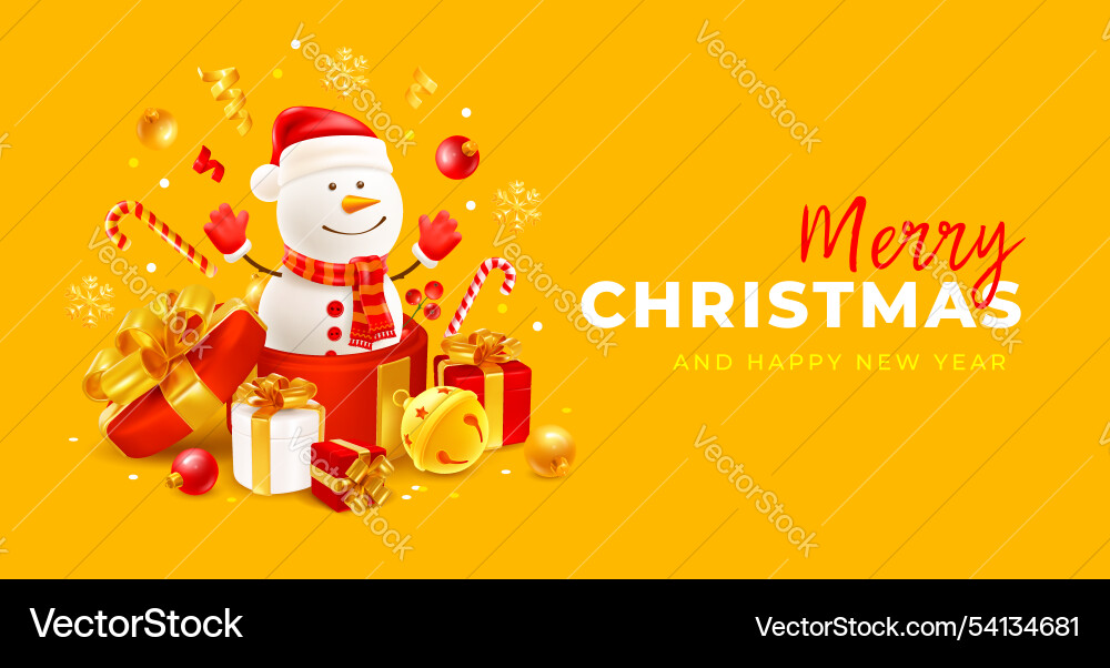 Merry christmas and happy new year holiday banner Merry christmas and happy new year holiday banner vector image