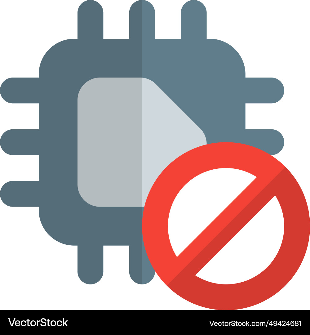 Microchip with limited or controlled usage vector image